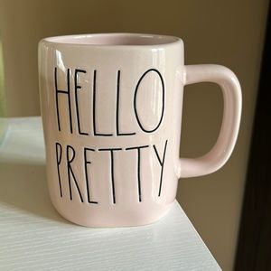 Rae Dunn Pink ‘Hello Pretty’ mug